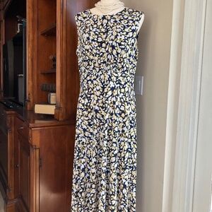 London Times Sleeveless Midi-Dress - Size 14  NWT